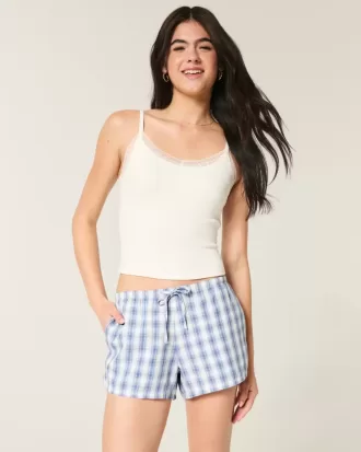 Pantaloni scurți Oxford din bumbac