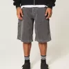 Pantaloni scurți Super Baggy Denim Painter Flame Graphic Pantaloni scurți Super Baggy Denim Painter Flame Graphic
