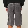 Pantaloni scurți Super Baggy Denim Painter Flame Graphic Pantaloni scurți Super Baggy Denim Painter Flame Graphic