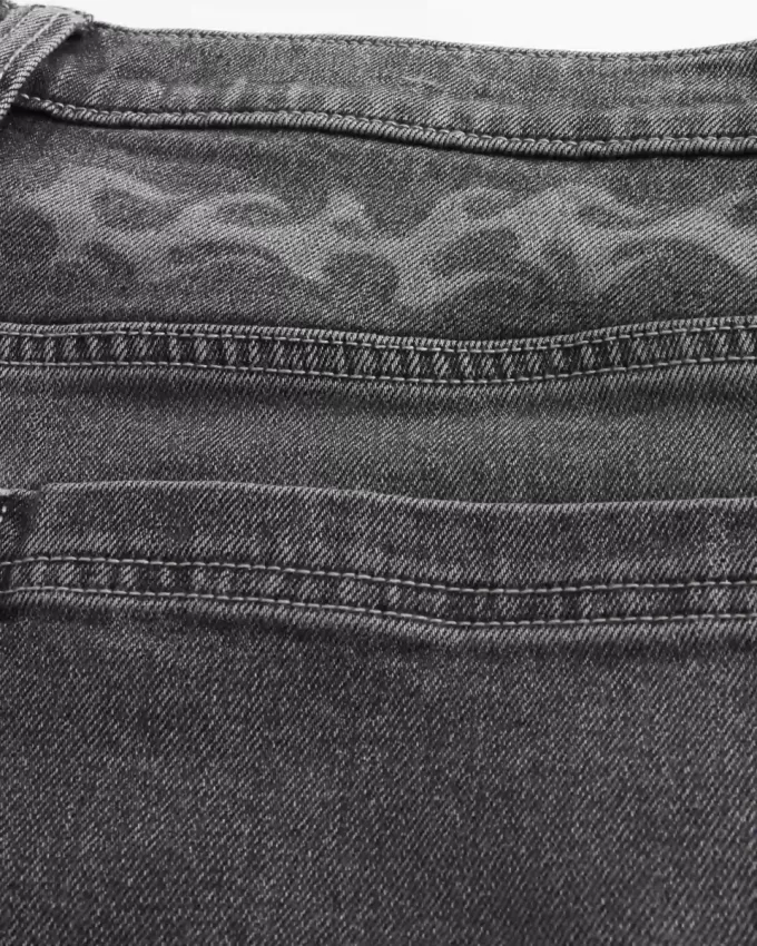 Pantaloni scurți Super Baggy Denim Painter Flame Graphic Pantaloni scurți Super Baggy Denim Painter Flame Graphic