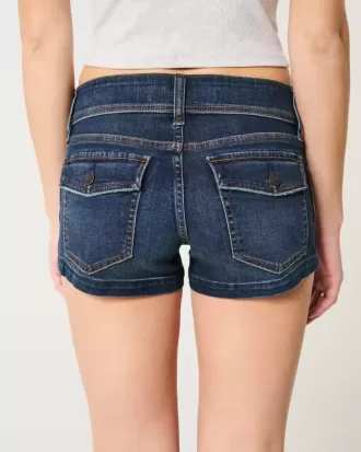 Pantaloni scurti din denim cu talie joasă