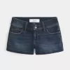 Pantaloni scurti din denim cu talie joasă Pantaloni scurti din denim cu talie joasă