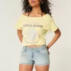 Pantaloni scurti din denim, cu talie joasă, cu spalare ușoară Pantaloni scurti din denim, cu talie joasă, cu spalare ușoară