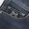 Pantaloni scurti din denim, cu talie joasă, spalat la culoare închisă Pantaloni scurti din denim, cu talie joasă, spalat la culoare închisă
