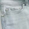 Pantaloni scurti din denim, cu talie joasă, spălat ușor Pantaloni scurti din denim, cu talie joasă, spălat ușor