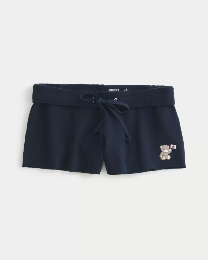 Pantaloni scurti din lână Bear Graphic Pantaloni scurti din lână Bear Graphic