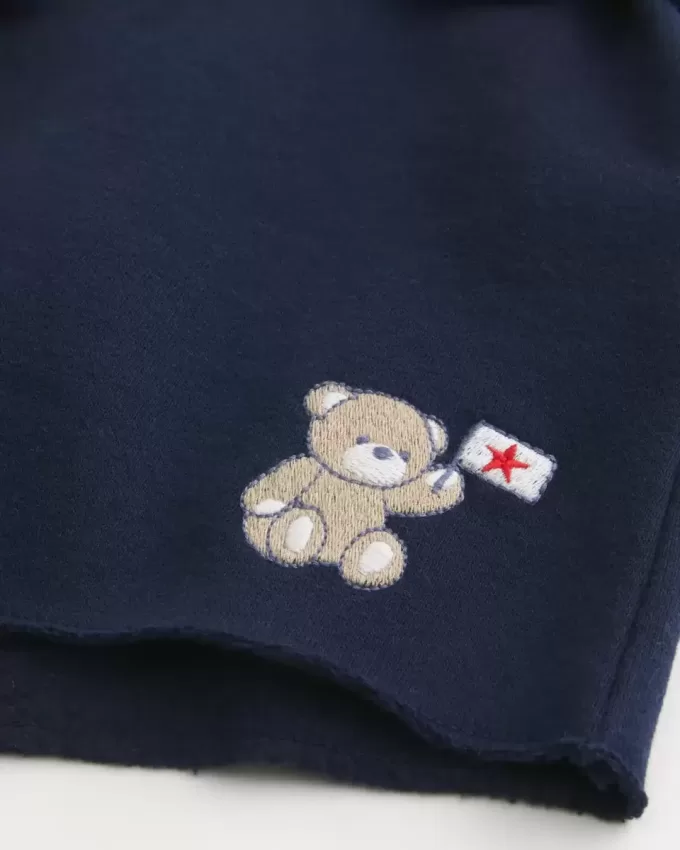 Pantaloni scurti din lână Bear Graphic Pantaloni scurti din lână Bear Graphic