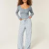 Pantaloni Slub cu tragere Pantaloni Slub cu tragere