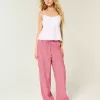 Pantaloni Slub cu tragere Pantaloni Slub cu tragere