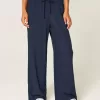 Pantaloni Slub cu tragere Pantaloni Slub cu tragere