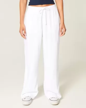 Pantaloni Slub cu tragere
