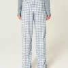 Pantaloni Slub cu tragere Pantaloni Slub cu tragere
