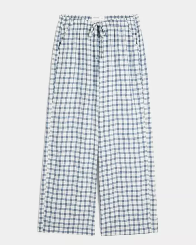 Pantaloni Slub cu tragere Pantaloni Slub cu tragere