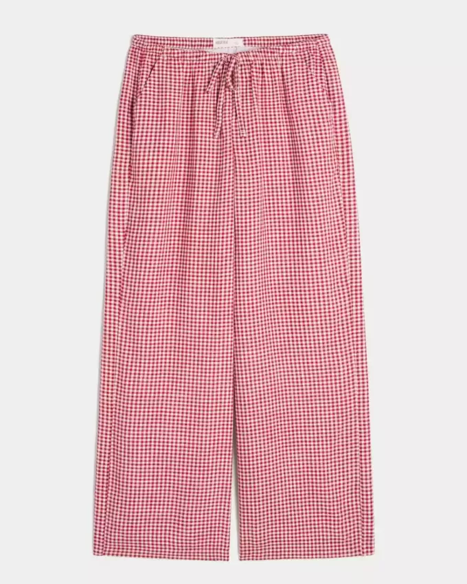 Pantaloni Slub cu tragere Pantaloni Slub cu tragere