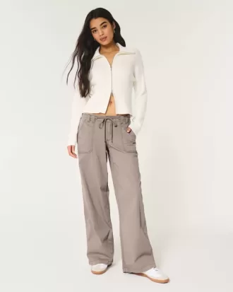Pantaloni super baggy cu talie joasă