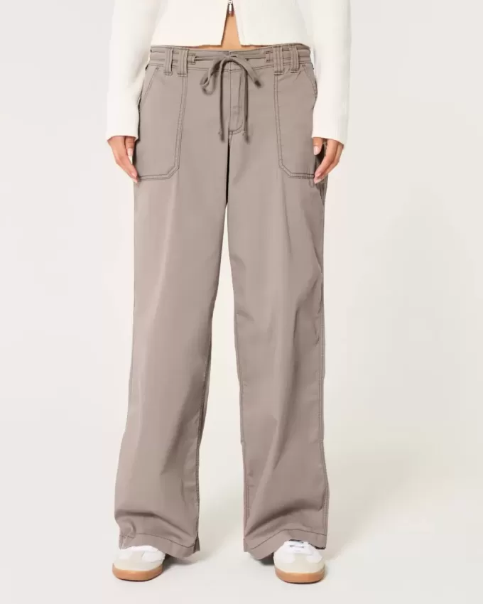 Pantaloni super baggy cu talie joasă Pantaloni super baggy cu talie joasă