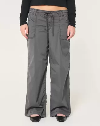 Pantaloni super baggy cu talie joasă
