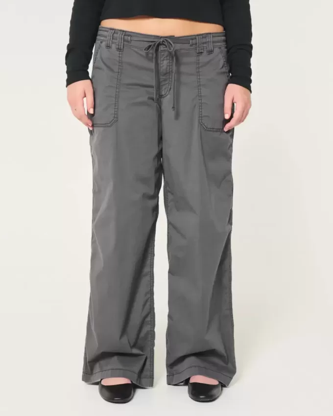 Pantaloni super baggy cu talie joasă Pantaloni super baggy cu talie joasă