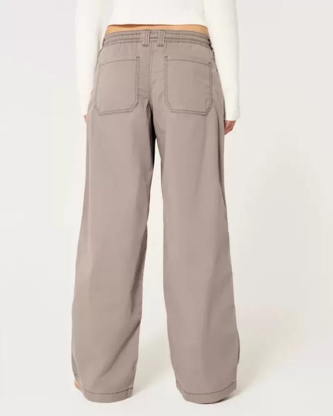 Pantaloni super baggy cu talie joasă Pantaloni super baggy cu talie joasă