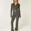 Pantaloni tip cizme cu talie pliabilă din tricot Gilly Hicks Pantaloni tip cizme cu talie pliabilă din tricot Gilly Hicks