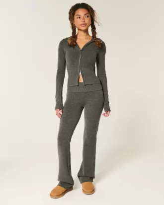 Pantaloni tip cizme cu talie pliabilă din tricot Gilly Hicks
