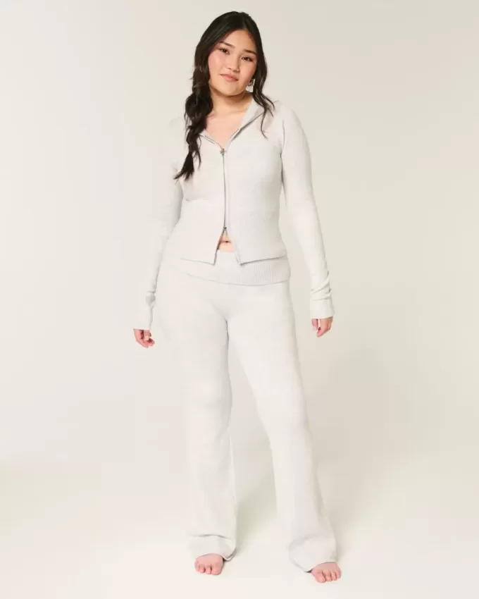Pantaloni tip cizme cu talie pliabilă din tricot Gilly Hicks Pantaloni tip cizme cu talie pliabilă din tricot Gilly Hicks