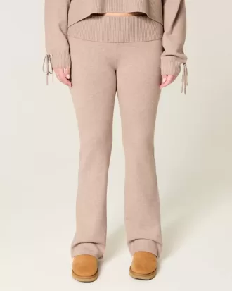 Pantaloni tip cizme cu talie pliabilă din tricot Gilly Hicks