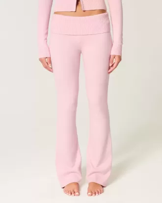 Pantaloni tip cizme cu talie pliabilă din tricot Gilly Hicks