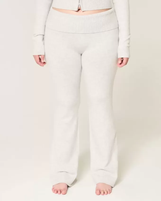 Pantaloni tip cizme cu talie pliabilă din tricot Gilly Hicks Pantaloni tip cizme cu talie pliabilă din tricot Gilly Hicks