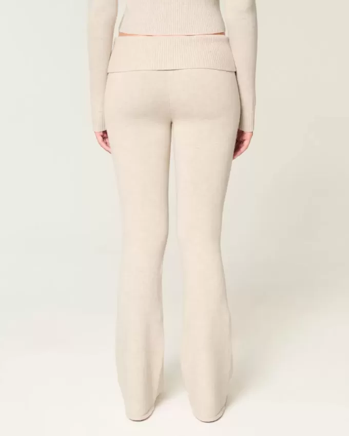 Pantaloni tip cizme cu talie pliabilă din tricot Gilly Hicks Pantaloni tip cizme cu talie pliabilă din tricot Gilly Hicks