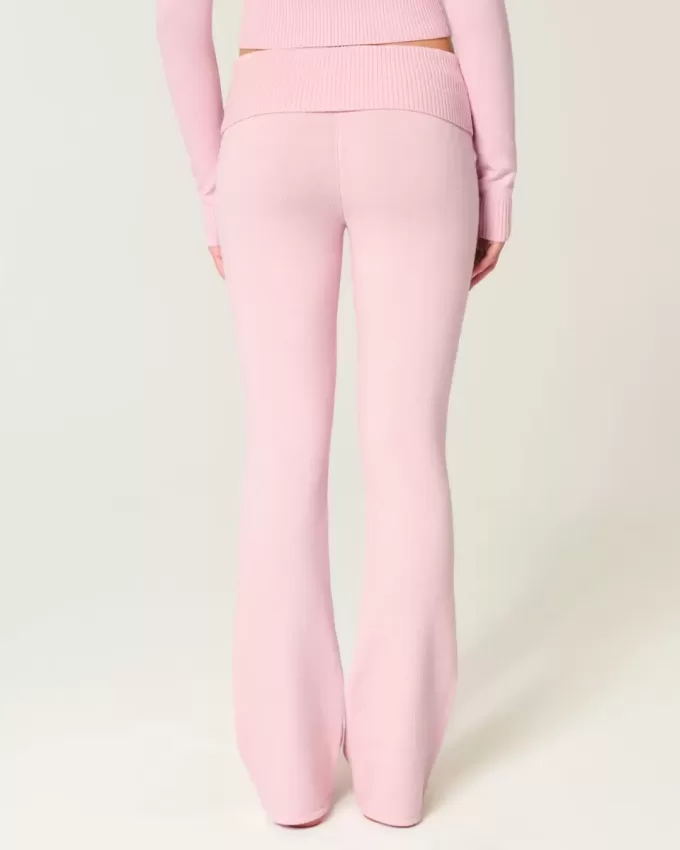 Pantaloni tip cizme cu talie pliabilă din tricot Gilly Hicks Pantaloni tip cizme cu talie pliabilă din tricot Gilly Hicks