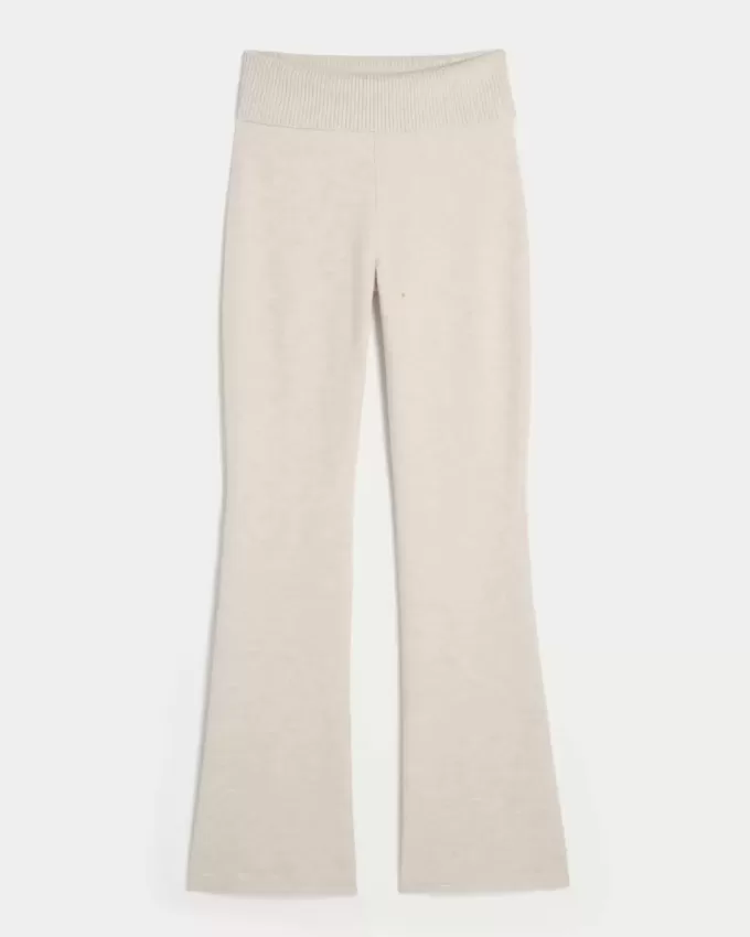 Pantaloni tip cizme cu talie pliabilă din tricot Gilly Hicks Pantaloni tip cizme cu talie pliabilă din tricot Gilly Hicks