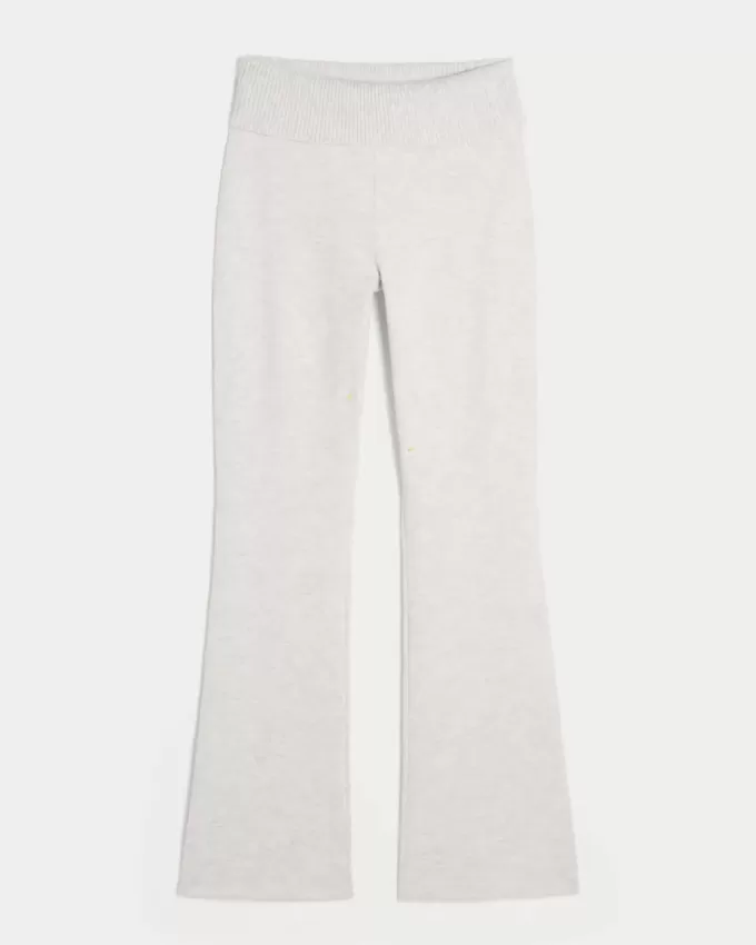 Pantaloni tip cizme cu talie pliabilă din tricot Gilly Hicks Pantaloni tip cizme cu talie pliabilă din tricot Gilly Hicks