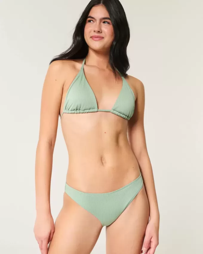 Parte de jos de bikini cu nervuri