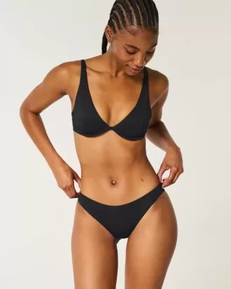Parte de jos de bikini cu nervuri