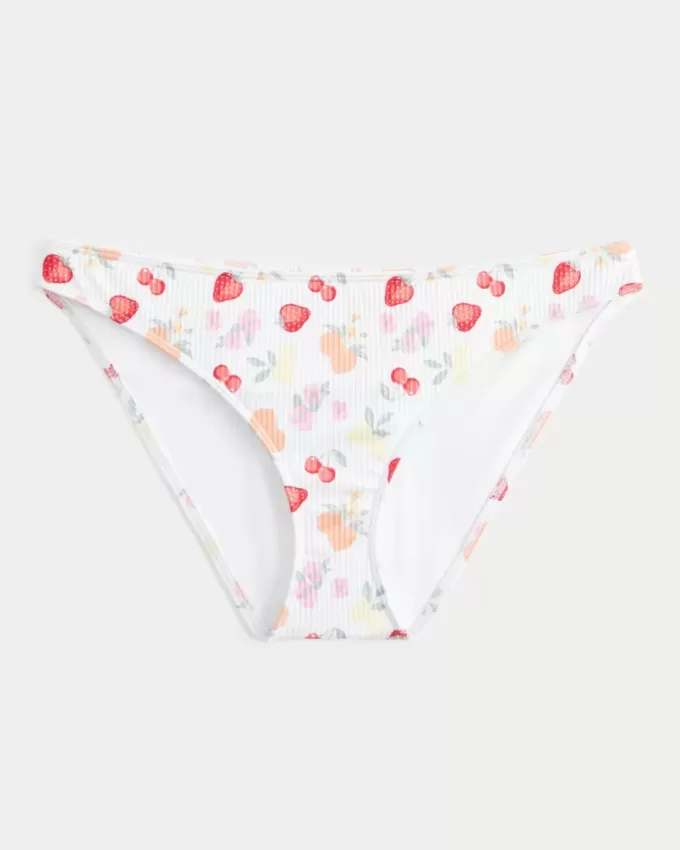 Parte de jos de bikini cu nervuri
