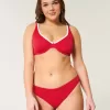 Parte de jos de bikini cu nervuri Parte de jos de bikini cu nervuri