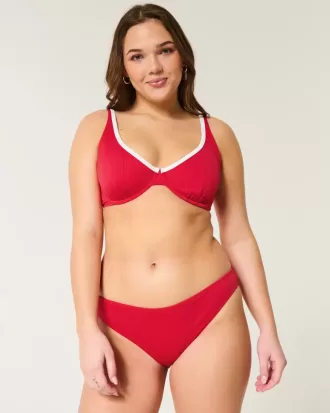 Parte de jos de bikini cu nervuri