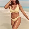 Parte de jos de bikini cu nervuri