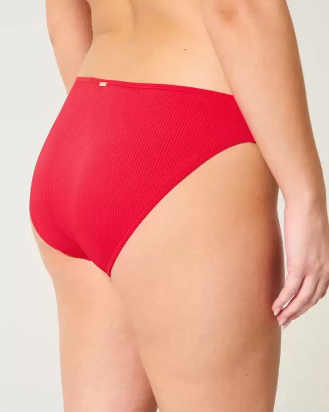 Parte de jos de bikini cu nervuri Parte de jos de bikini cu nervuri