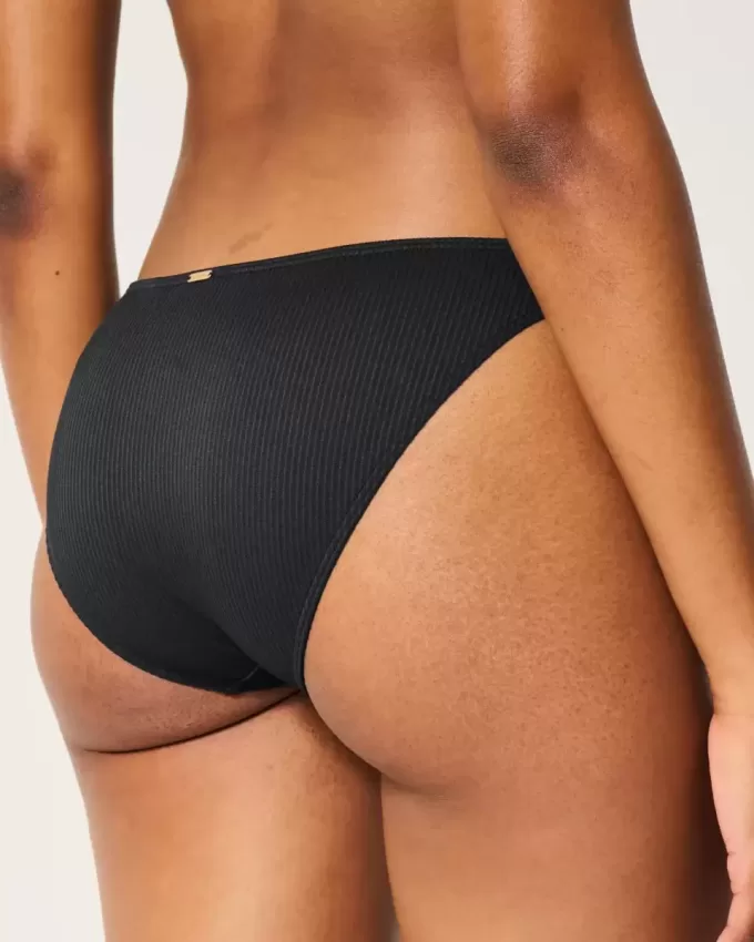 Parte de jos de bikini cu nervuri