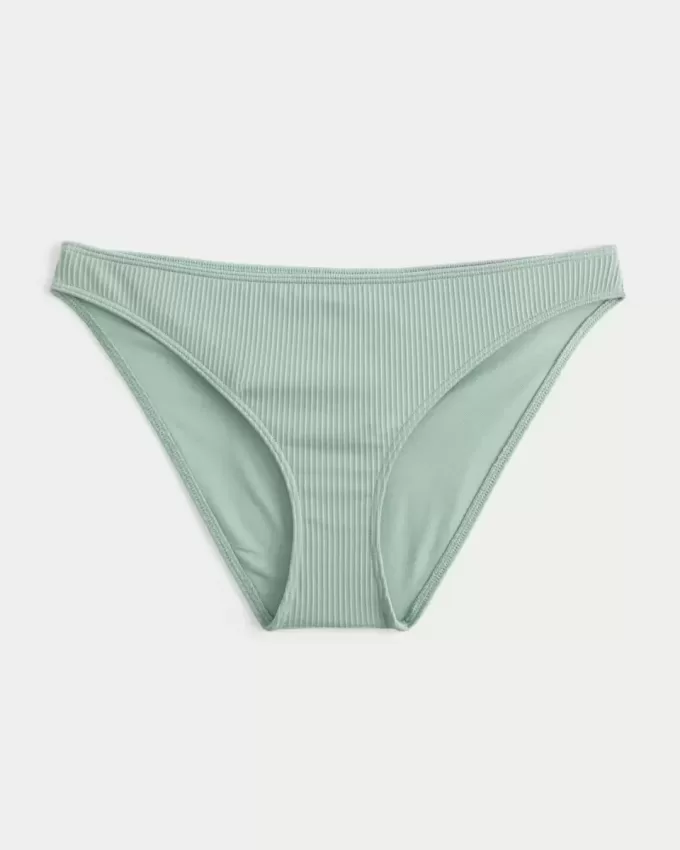 Parte de jos de bikini cu nervuri