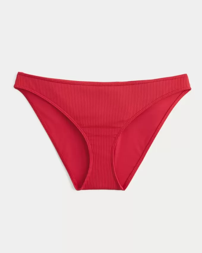 Parte de jos de bikini cu nervuri Parte de jos de bikini cu nervuri