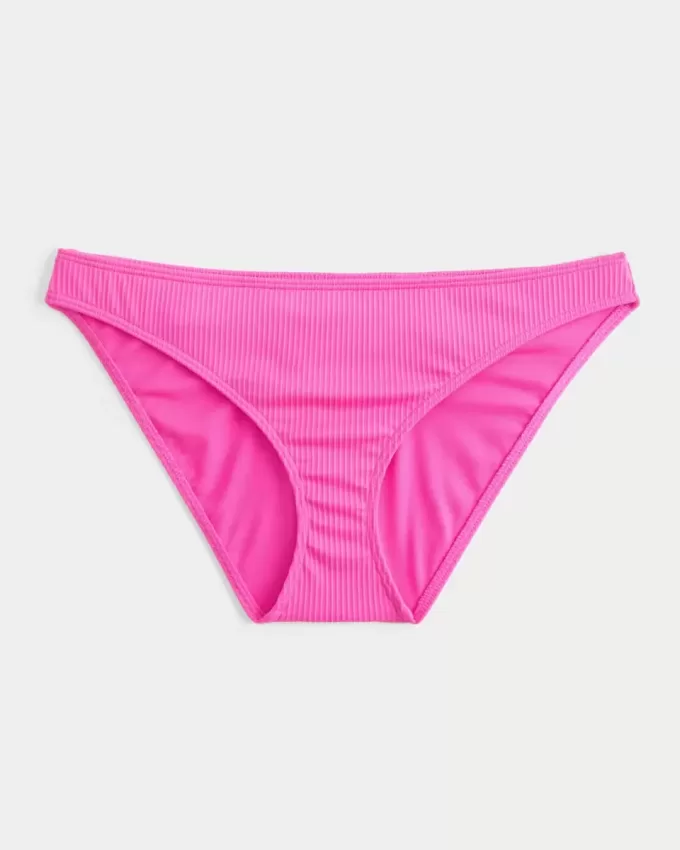 Parte de jos de bikini cu nervuri