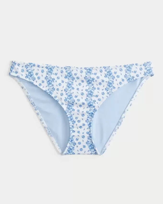 Parte de jos de bikini cu nervuri Parte de jos de bikini cu nervuri