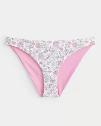 Parte de jos de bikini reversabilă, cu talie joasă