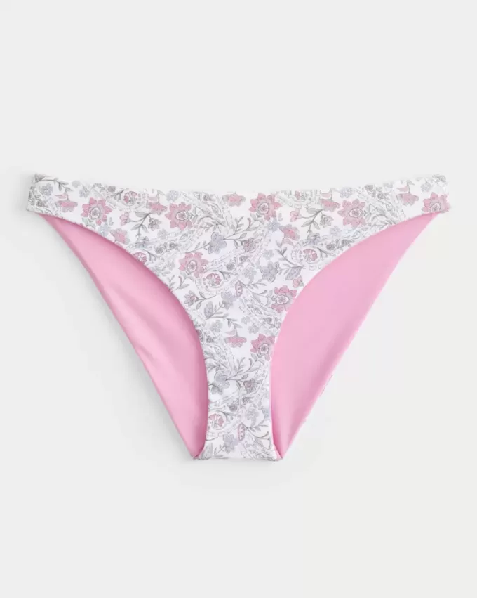 Parte de jos de bikini reversabilă, cu talie joasă Parte de jos de bikini reversabilă, cu talie joasă