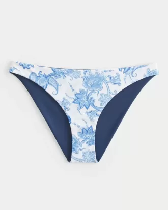 Parte de jos de bikini reversabilă, cu talie joasă