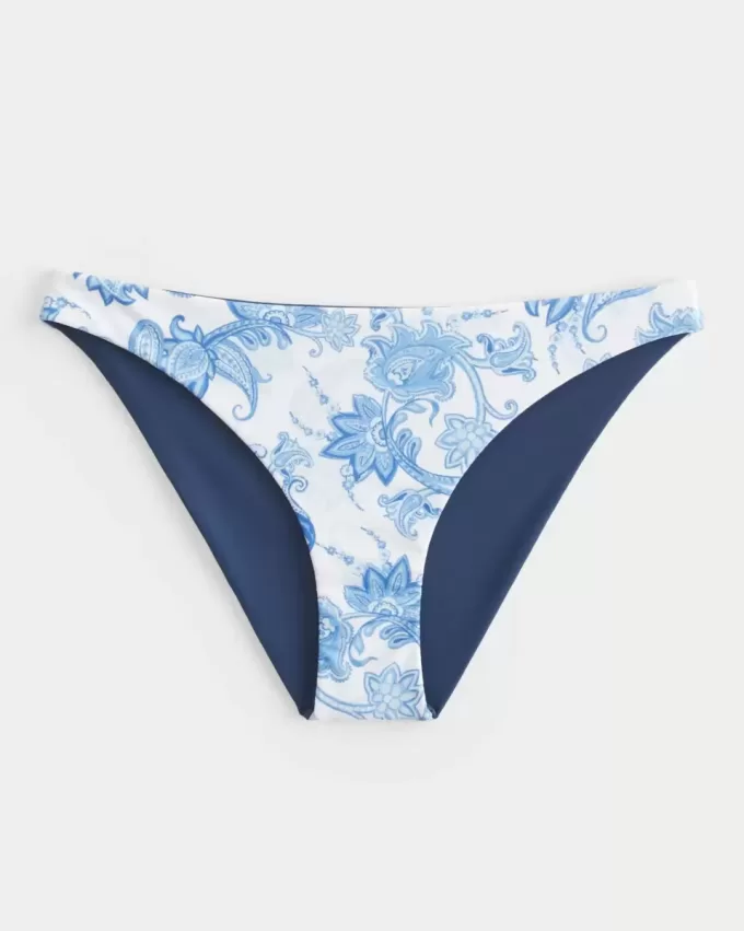 Parte de jos de bikini reversabilă, cu talie joasă Parte de jos de bikini reversabilă, cu talie joasă