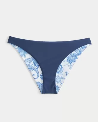 Parte de jos de bikini reversabilă, cu talie joasă